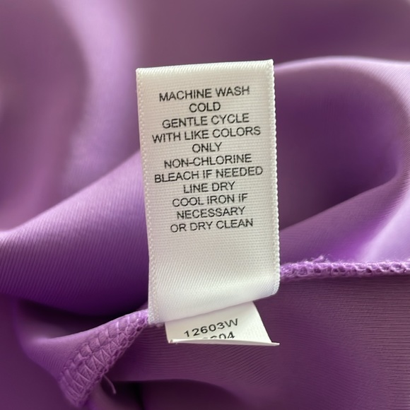 Spense Women Purple Sleeveless Polyester Blend Side Zipper NWT Dress Size 16W - Picture 15 of 15